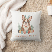 キュートフランスのブルドッグinバニーイヤーハッピーイースター クッション (ブランケット)