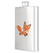 キュートフリートカートゥーンキツネクラシックフラスコ フラスク (左)