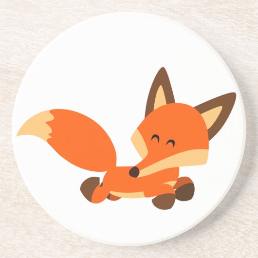 キュートフリートカートゥーンキツネコースター コースター (正面)