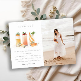 キュートフルーツカクテル赤面オレンジエイジ誕生日 サンキューカード