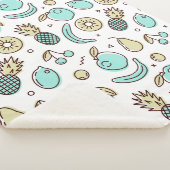 キュートフルーツパターン夏ラインスケッチ シェルパブランケット (3/4)