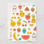 キュートフルーツファースト1歳パーティの招待状 招待状 (裏面)