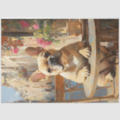 キュートフレンチパリカフェ絵を描ズデコペ 薄葉紙 (正面)