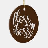 キュートフロスボス歯科歯科衛生士RDH セラミックオーナメント (右)