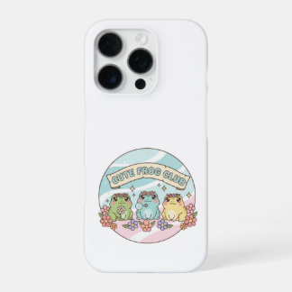 キュートフロッグクラブ - かわいいパステルカエルの花 iPhone 16 PROケース