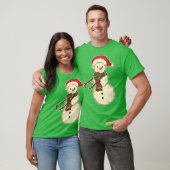 キュートフロッシング雪だるま漫画 Tシャツ (ユニセックス)