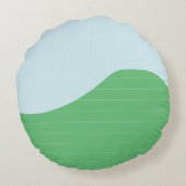 キュートフローティング豚ことわざhi ラウンドクッション (裏面)