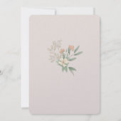 キュートフローラバニー誕生日招待状 招待状 (裏面)