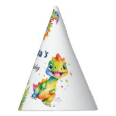 キュートフローラレインボー恐竜ハッピーバースデーパーティー パーティーハット (右)