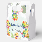 キュートフローラレインボー恐竜ハッピーバースデーパーティー フェイバーボックス (オープン)