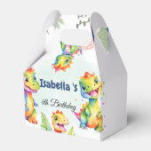 キュートフローラレインボー恐竜ハッピーバースデーパーティー フェイバーボックス (正面サイド)