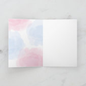 キュートフローラレインボー恐竜ハッピーバースデーパーティー 招待状 (内部)