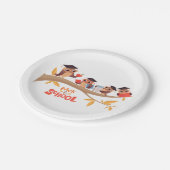 キュートフール新学期卒業 ペーパープレート (アングル)