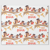 キュートフール新学期卒業 ラッピングペーパー (フラット)