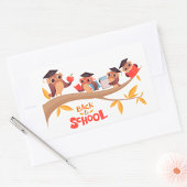 キュートフール新学期卒業 長方形シール