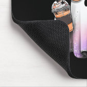 キュートブギー幽霊コーヒーカボチャ不気味シーズンハル マウスパッド (コーナー)