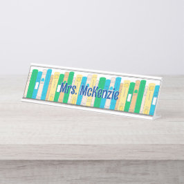 キュートブックス英語先生 デスクネームプレート