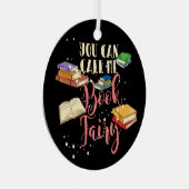 キュートブックフェアリー図書館休日 メタルオーナメント (正面右)