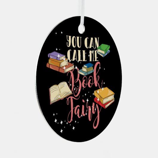 キュートブックフェアリー図書館休日 メタルオーナメント (正面右)
