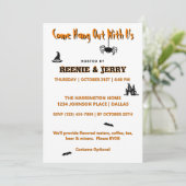 キュートブミニマルラック&オレンジハローウィンパーティ 招待状 (スタンド正面)