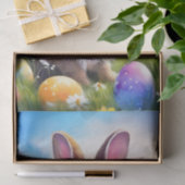 キュートブラウンイースターベビーバニー 薄葉紙 (ギフト)