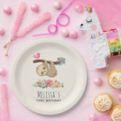 キュートブラウンスロスつるズの逆誕生日 ペーパープレート (パーティー)