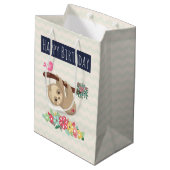 キュートブラウンスロスつるズの逆誕生日 ミディアムペーパーバッグ (裏面アングル)