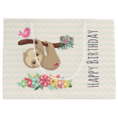 キュートブラウンスロスつるズの逆誕生日 ラージペーパーバッグ (裏面)