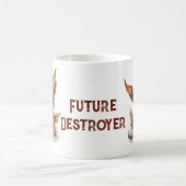 キュートブラウンベビードラゴン コーヒーマグカップ (中央)