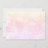 キュートブラウンホワイトギニアピグカスタムカラフルパーティー 招待状 (裏面)