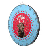 キュートブラウンラブラドールリトリーブドッグハッピーバースデー ダーツボード (正面右)