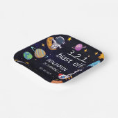 キュートブラストオフテーマ任意の年齢誕生日 ペーパープレート (傾斜あり)