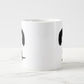 キュートブラックとタンダシュント |ウィーナー犬 ジャンボコーヒーマグカップ (正面)