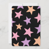 キュートブラックウィッチキャットパステルサンキュー誕生日 サンキューカード (裏面)