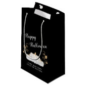 キュートブラックカボチャハッピーハローウィン スモールペーパーバッグ (正面アングル)