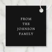 キュートブラックカボチャハッピーハローウィン フェイバータグ (裏面)