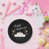 キュートブラックカボチャハッピーハローウィン ペーパープレート (パーティー)