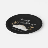 キュートブラックカボチャハッピーハローウィン ペーパープレート (アングル)