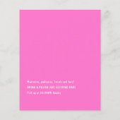 キュートブラックガールスパスリープバーバースデーパーティー チラシ (裏面)