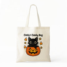 キュートブラックキャットハロウィンバッグ
