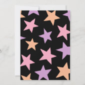 キュートブラックキャットパステルハロウィン不気味パーティー 招待状 (裏面)