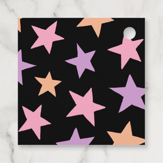 キュートブラックキャットパステルハロウィーン誕生日名 フェイバータグ (裏面)