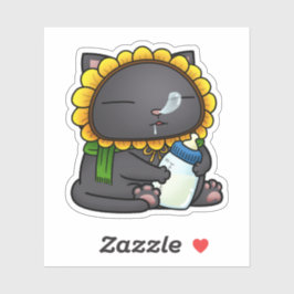 キュートブラックキャットベビー シール