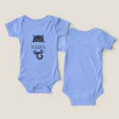 キュートブラックキャット名前をカスタムする (デザイン正面&裏面)