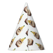 キュートブラックキャット誕生日 | キットンポーティ パーティーハット (裏面)