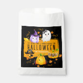 キュートブラックスポオクタキュラーおもしろいハロウィーン フェイバーバッグ (正面)