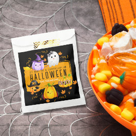 キュートブラックスポオクタキュラーおもしろいハロウィーン フェイバーバッグ