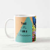 キュートブラックチワワドッグ獣医名前をカスタムする コーヒーマグカップ (左)