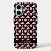 キュートブラックピパーソナライズされたッガーリーク女性のカーボーイ Case-Mate iPhoneケース (裏面)