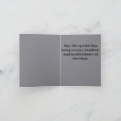 キュートブラックプードル誕生日 カード (内部)